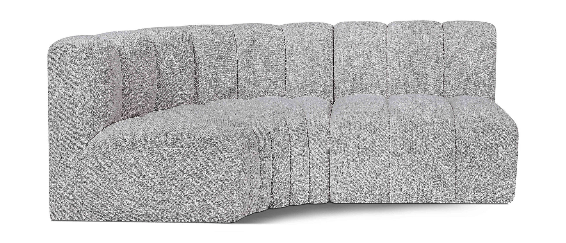 Arc - Boucle Fabric 3 Piece Sofa