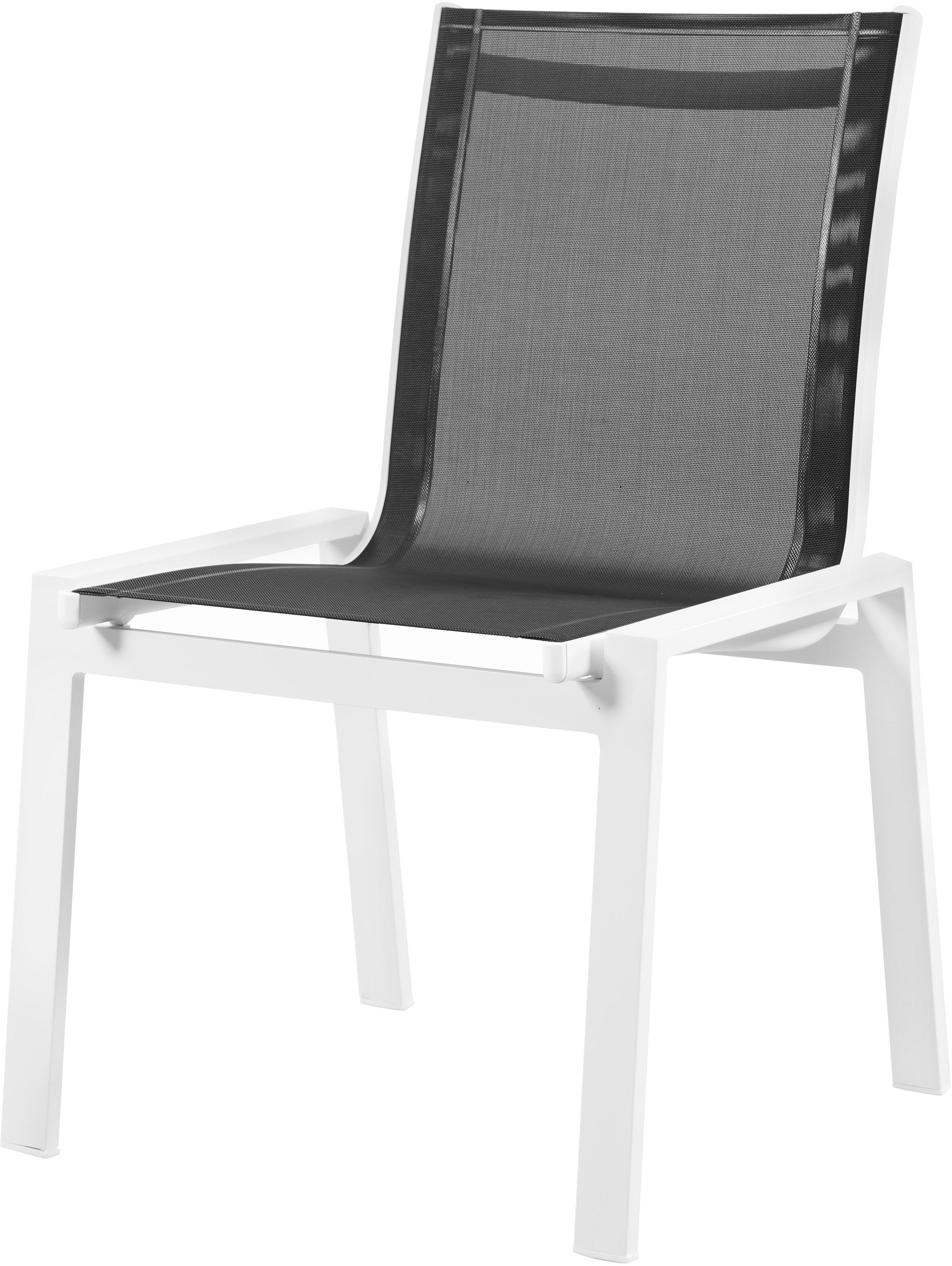 Nizuc - Outdoor Patio Dining Chair With White Frame (Set of 2)