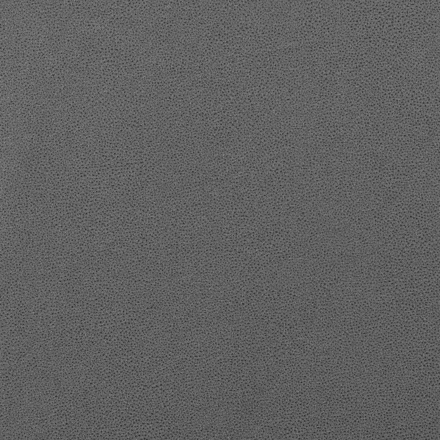 Neil - 5 Piece Round Dining Table Set Concrete - Gunmetal