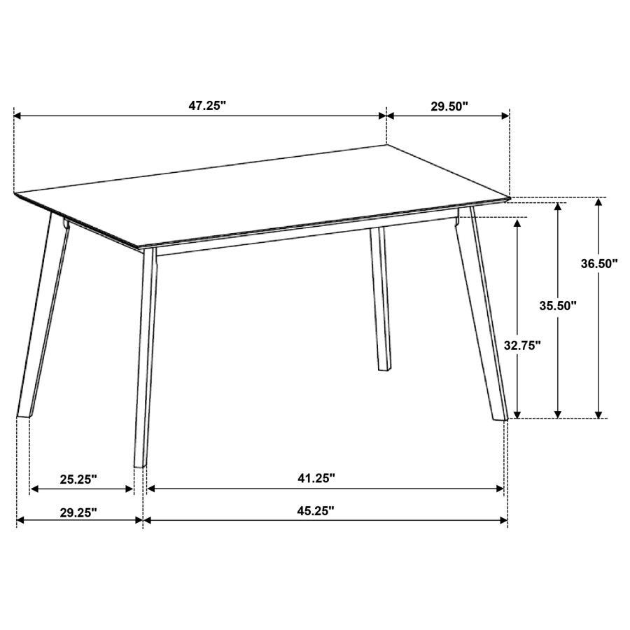 Robbie - 5 Piece Counter Height Dining Set - Walnut