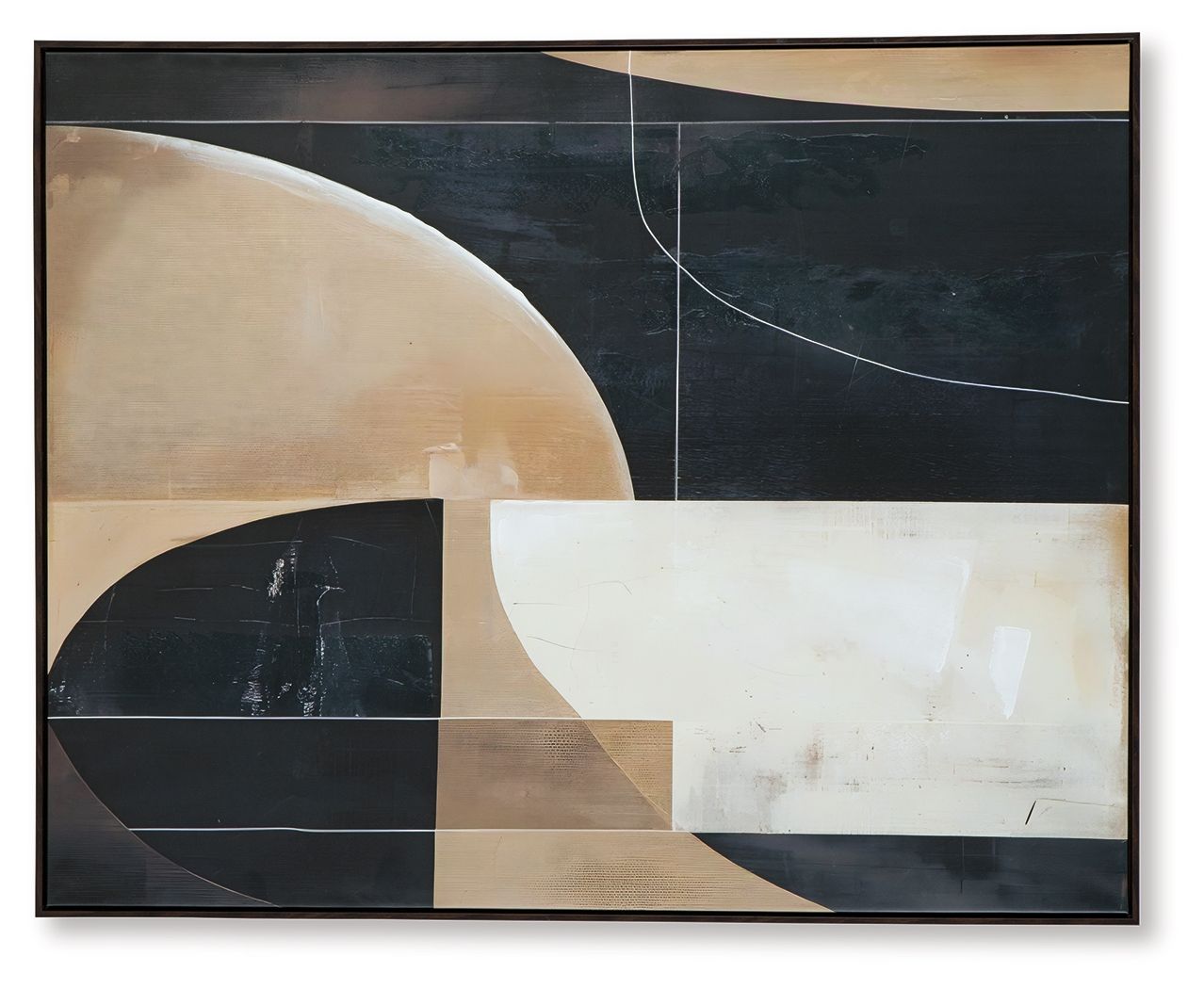 Ewanford - Black / Brown / Tan - Wall Art