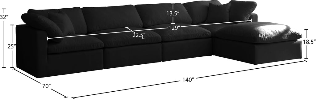 Plush - 5 Piece Modular Sectional