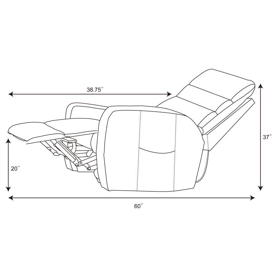 Amsdell - Upholstered Power Lift Recliner With Remote - Black