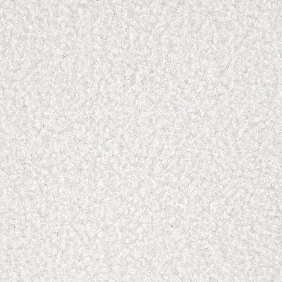 Valia - Faux Sheepskin Upholstered Round Storage Ottoman