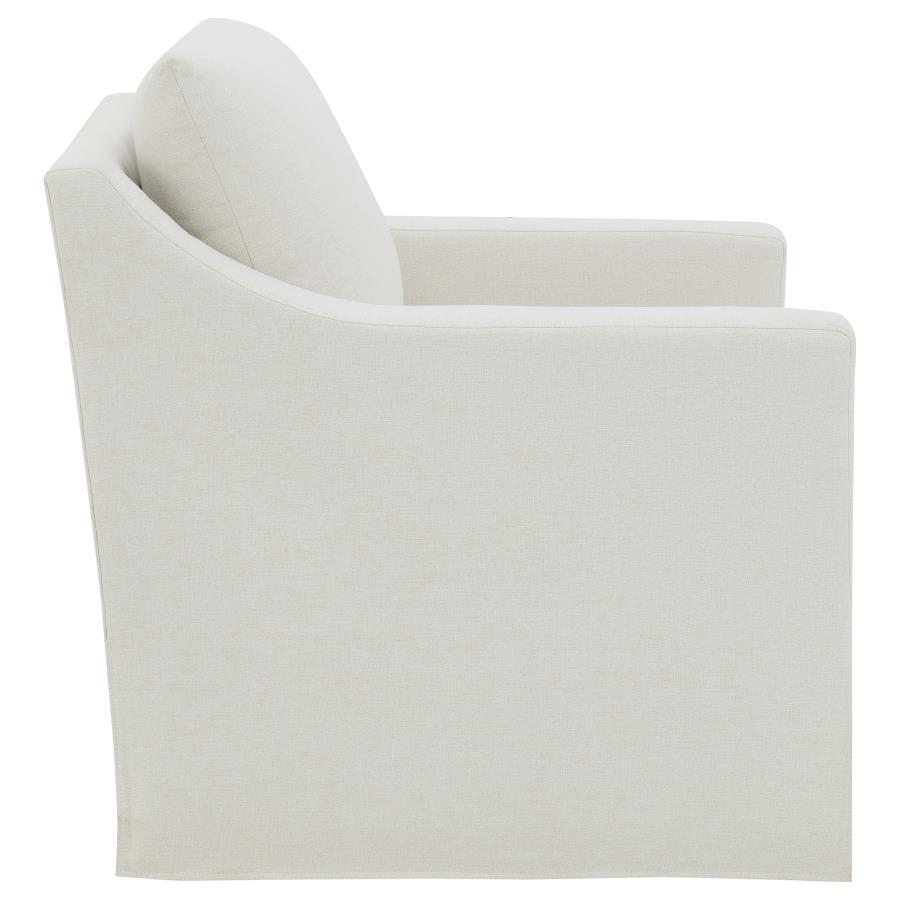 Winter - Upholstered Sloped Arm Accent Swivel Chair