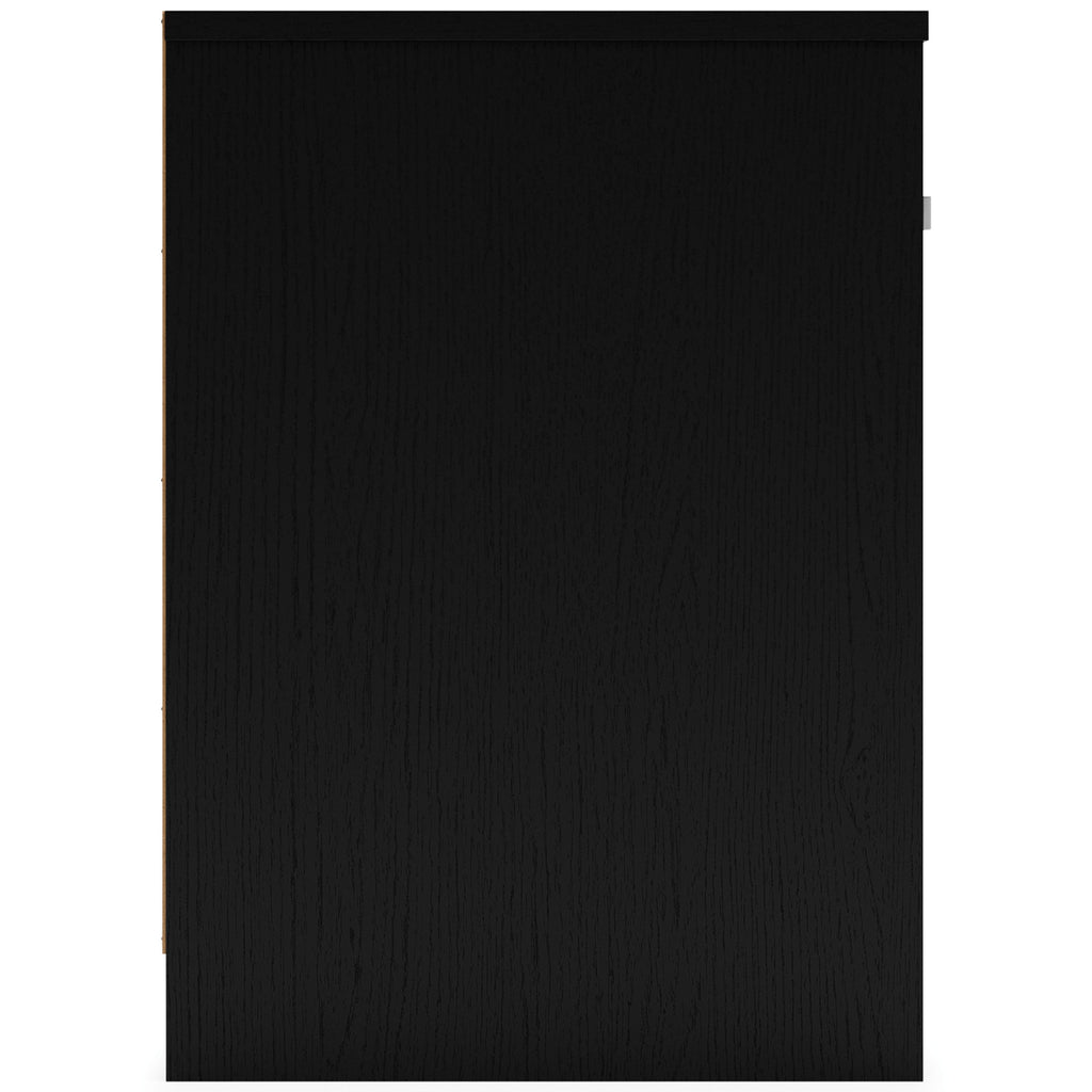 Finch - Black - One Drawer Night Stand - 23" Height