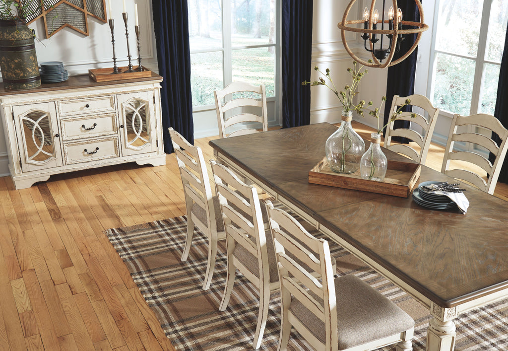 Realyn - Chipped White - Rectangular Dining Room Extension Table