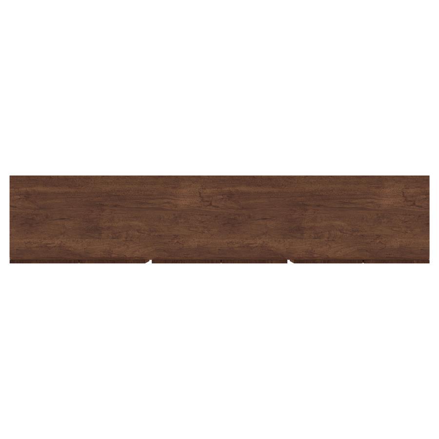 Trask - Wood TV Stand Media Console - Mango Brown