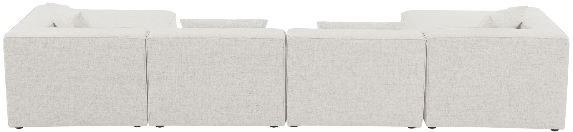 Cube - Linen 6 Piece Modular Double Chaise Sectional