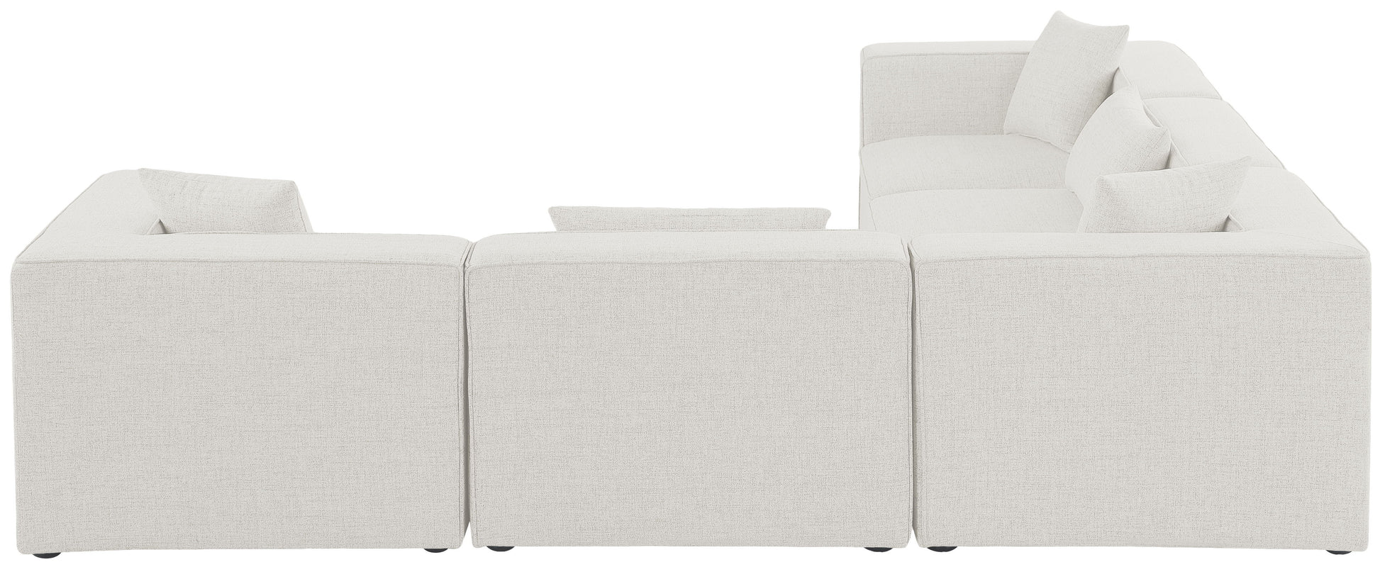 Cube - Linen 5 Piece Modular Corner Sectional