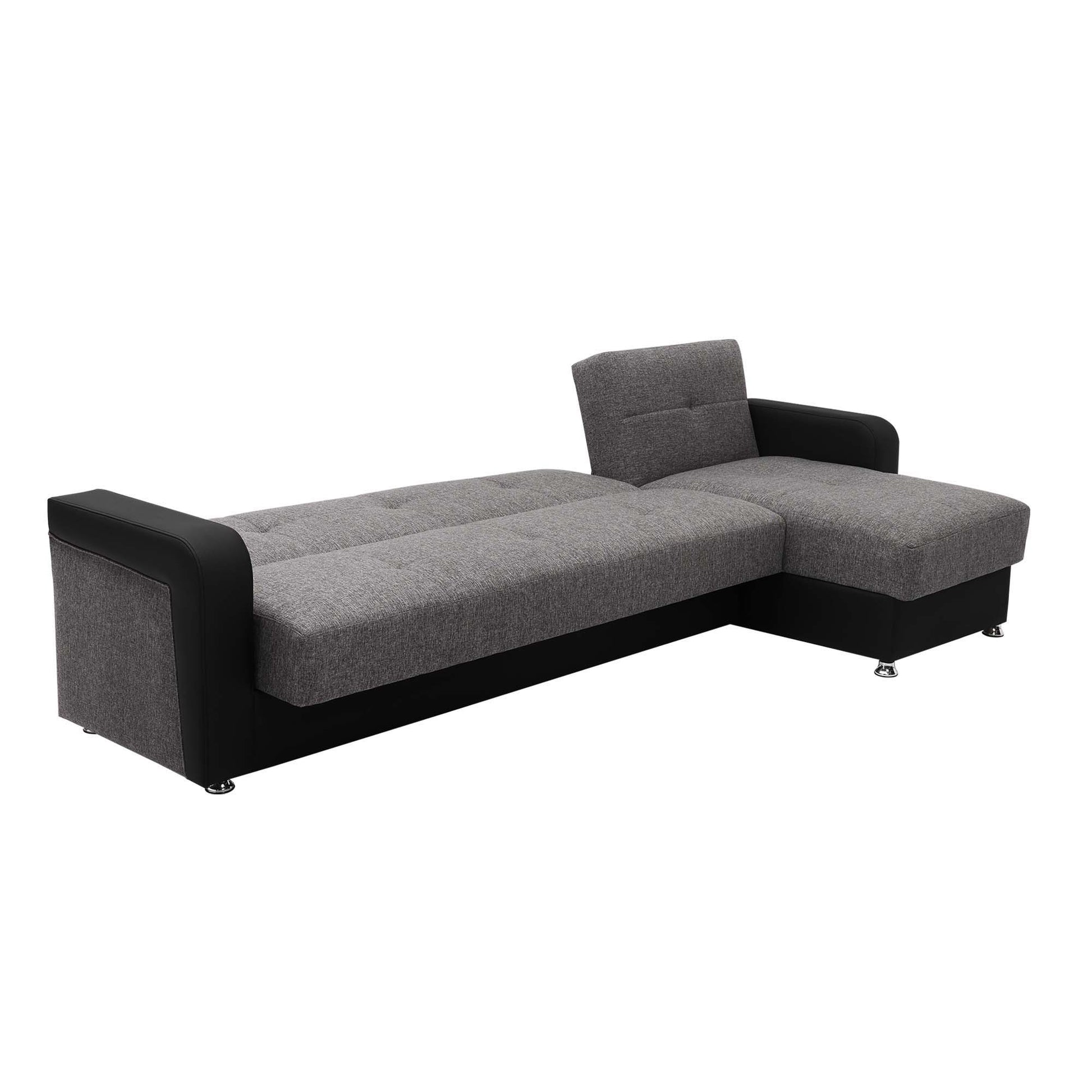 Ottomanson Harmony - Upholstered Convertible Sectional With Storage - Two Tone