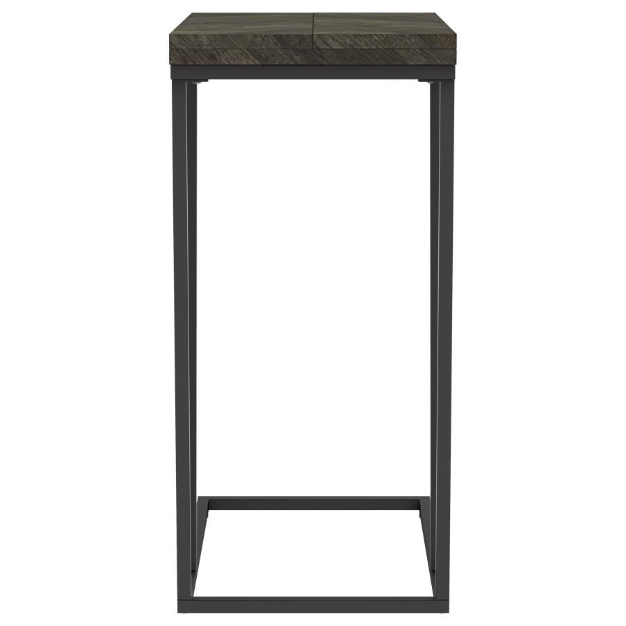 Carly - Expandable Engineered Wood C-Shaped Side Table