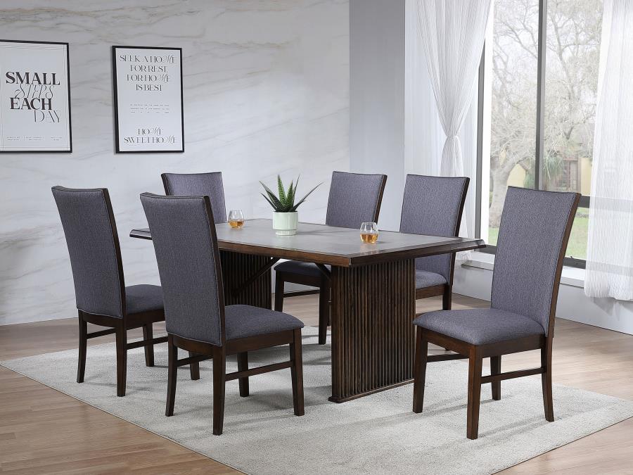 Sherwood - Upholstered Dining Side Chair (Set of 2) - Gray