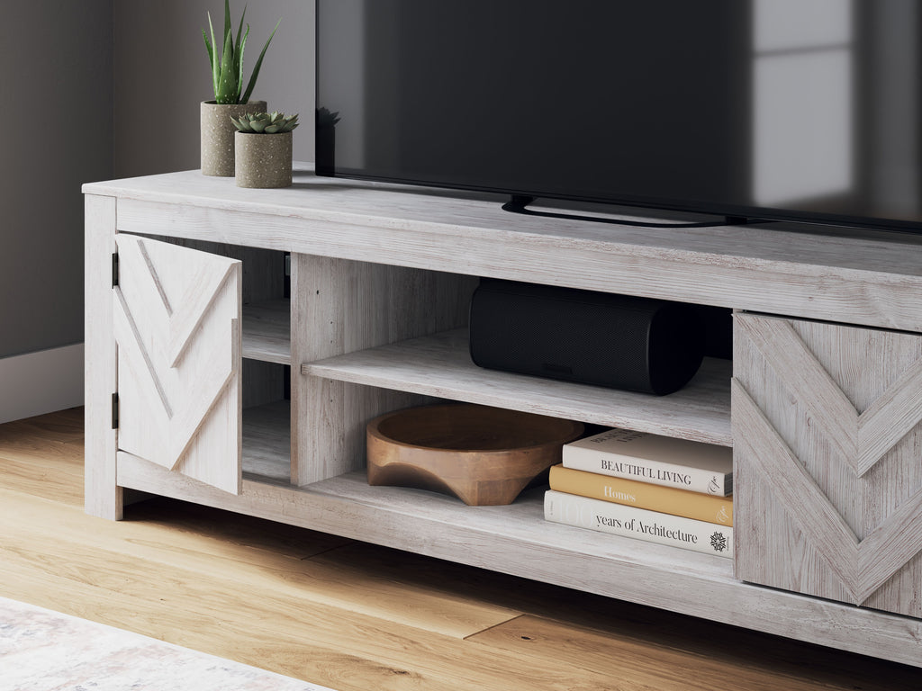 Cayboni - LG TV Stand With Fireplace Option
