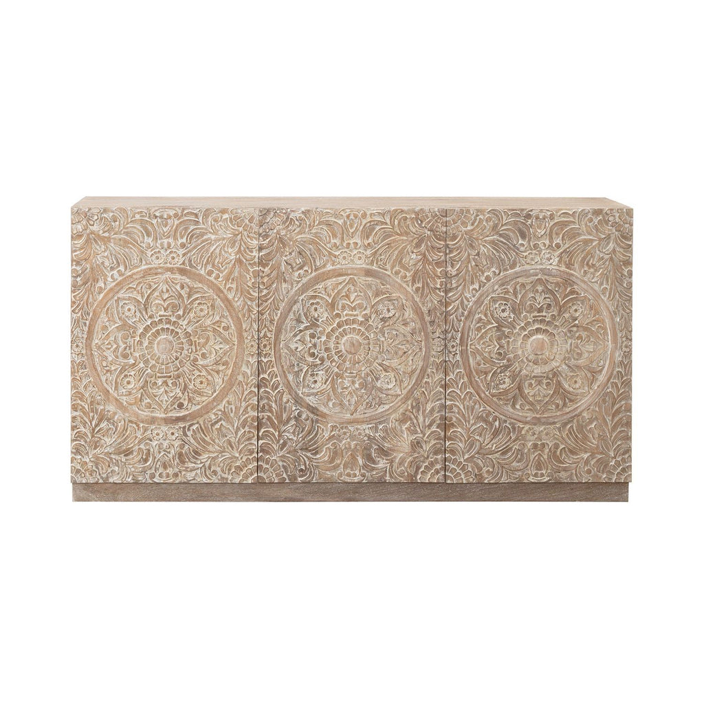 Melody - 3 Door Accent Cabinet - Brown