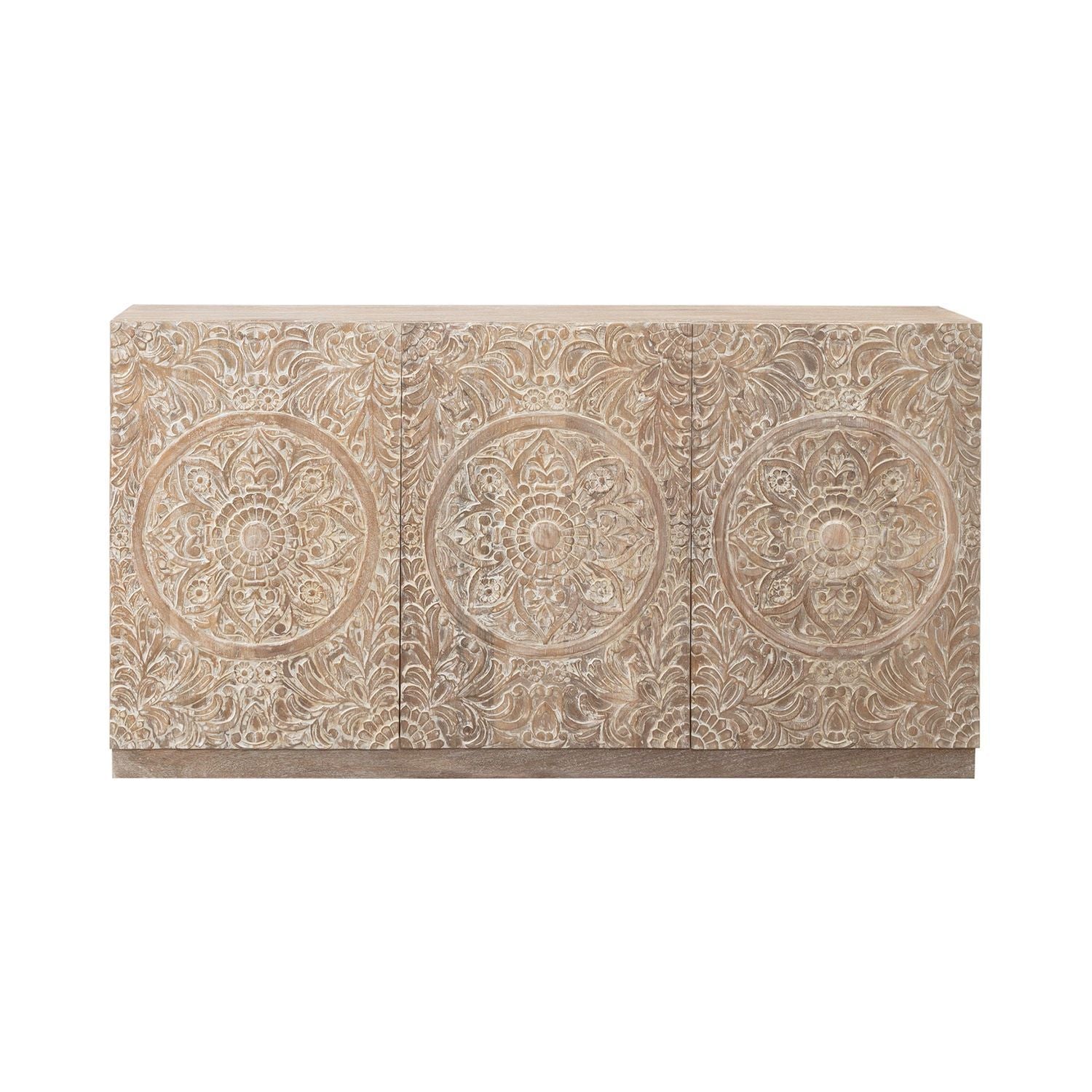 Melody - 3 Door Accent Cabinet - Brown