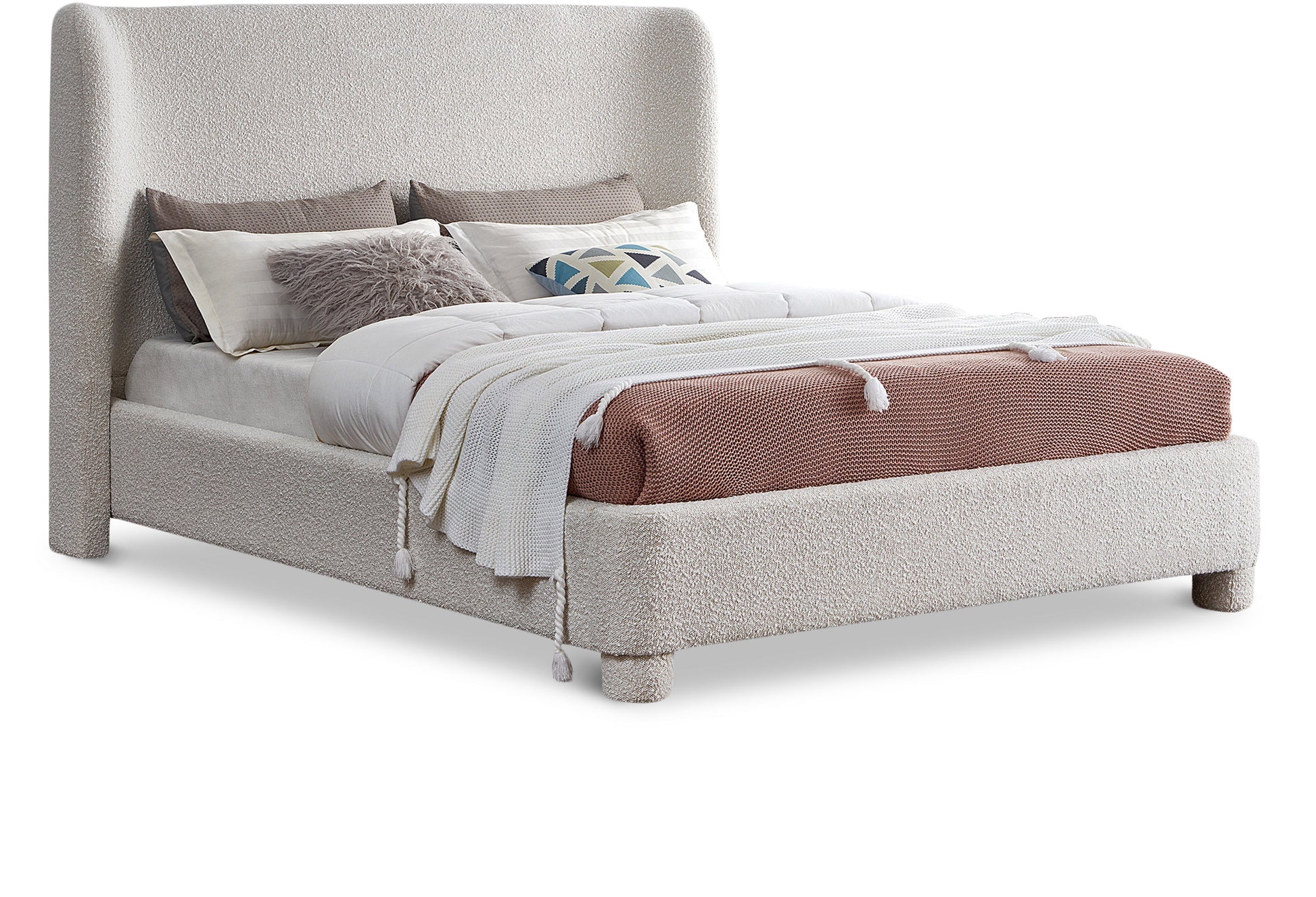 Penny - Boucle Fabric Bed