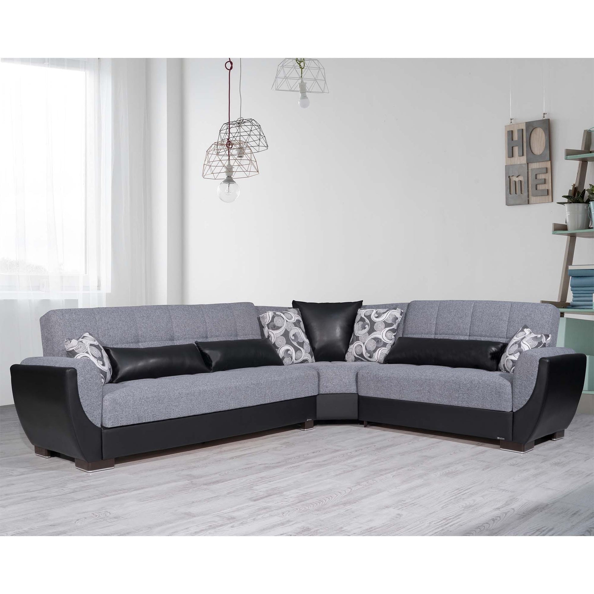 Ottomanson Armada Air - Upholstered Convertible Sectional With Storage