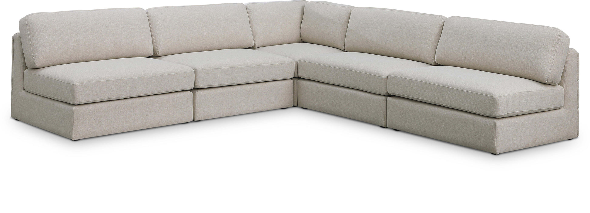 Beckham - 5 Piece Modular Corner Armless Sectional