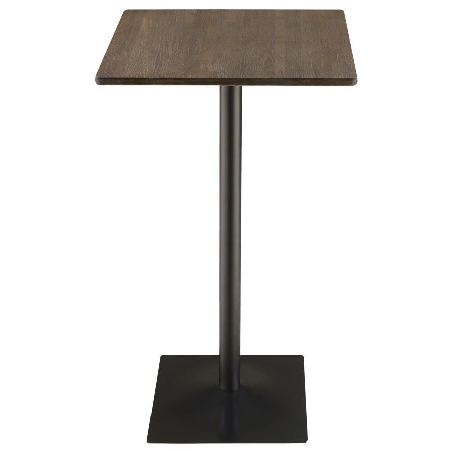 Cavalier - Square Pub Height Bistro Bar Table - Dark Elm