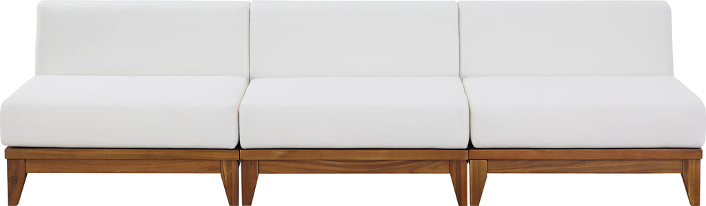Rio - 3 Seat Modular Armless Sofa - Off White