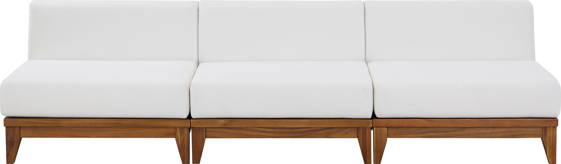 Rio - 3 Seat Modular Armless Sofa - Off White