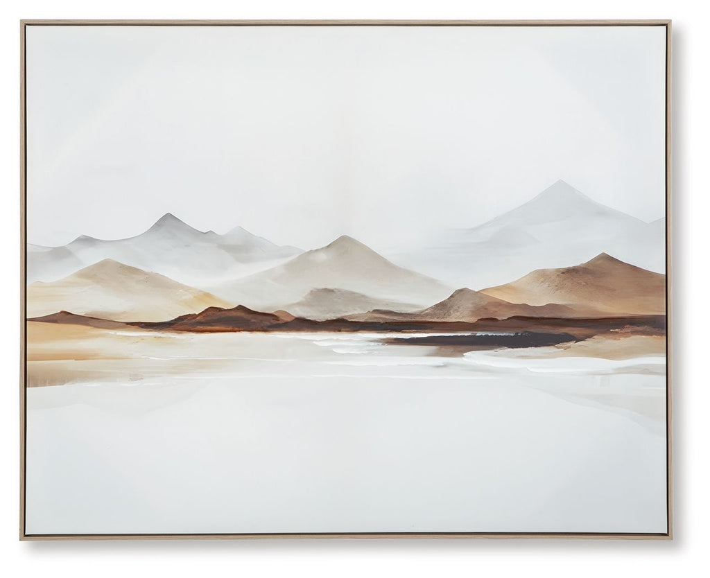 Karalen - White / Gray / Brown - Wall Art