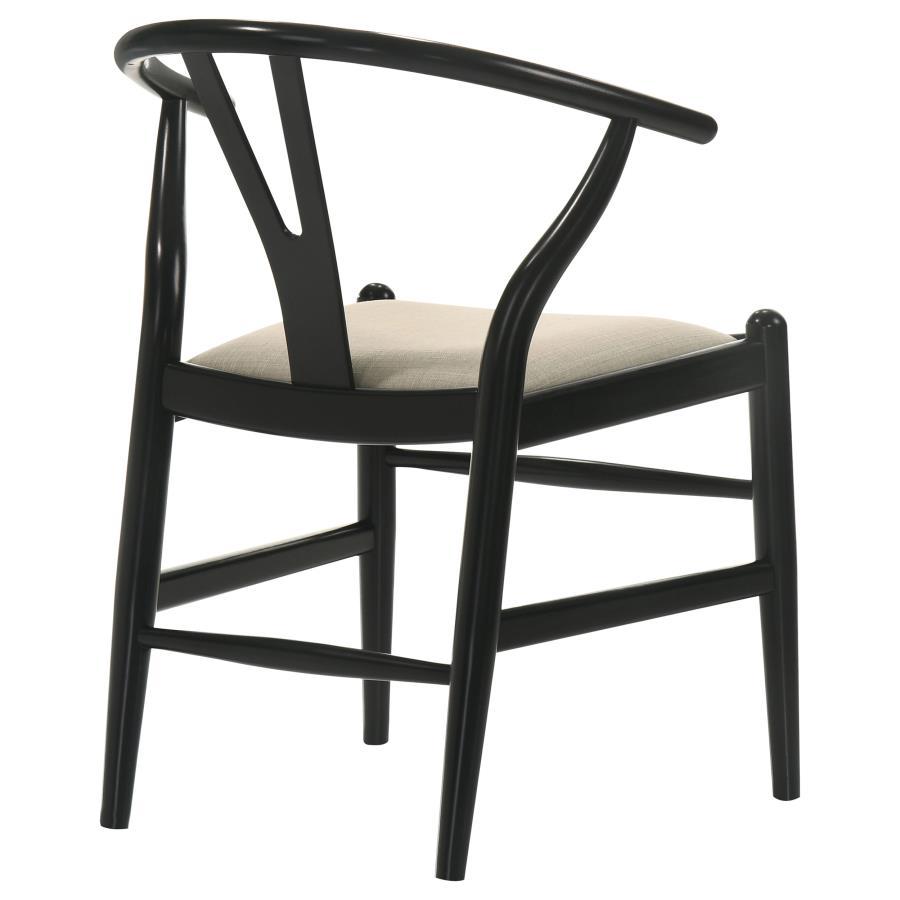 Crestmont - Wood Wishbone Dining Side Chair (Set of 2) - Black