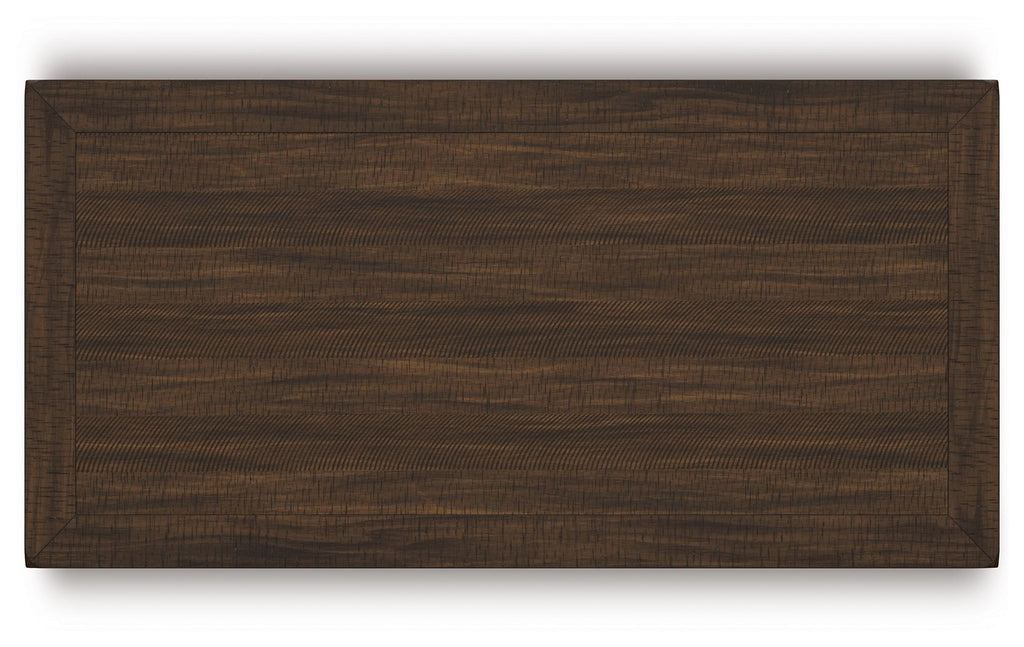 Valebeck - Rect Dining Room Counter Table With Wine Rack