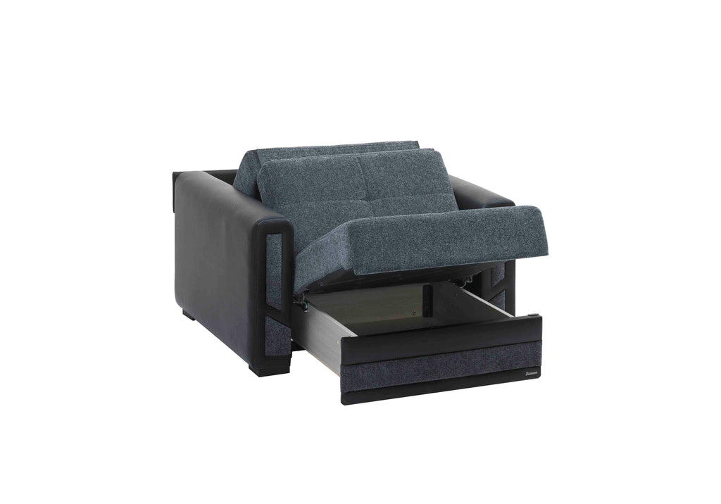 Ottomanson Mondomax - Upholstered Convertible Armchair With Storage