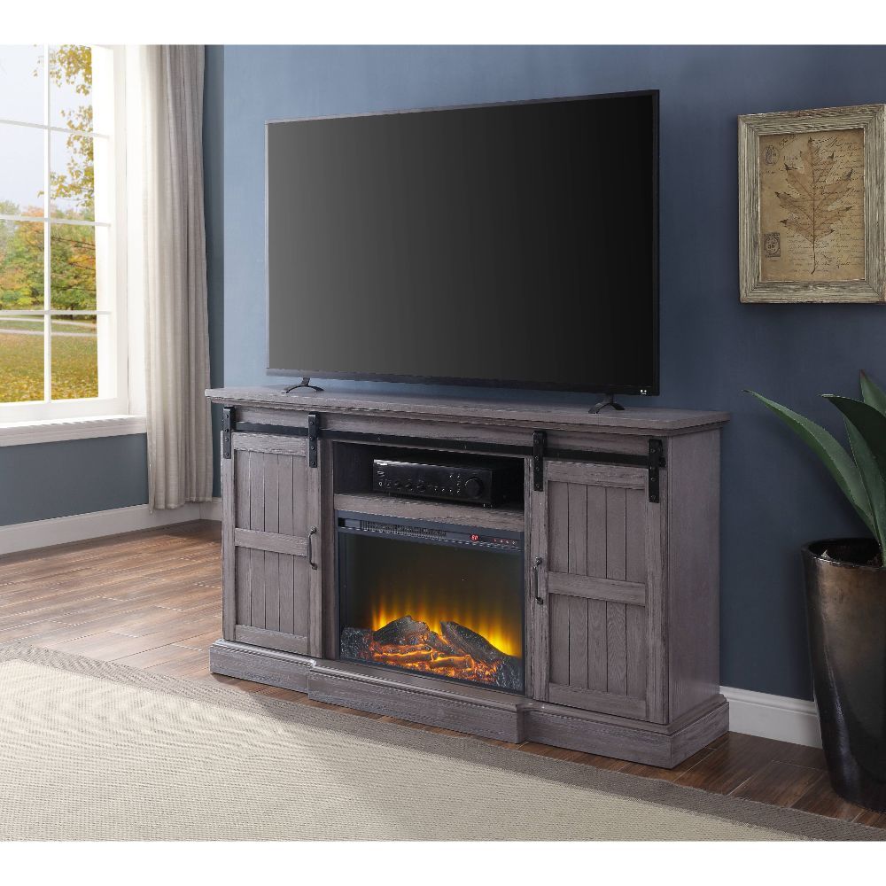 Admon - TV Stand - Gray Oak