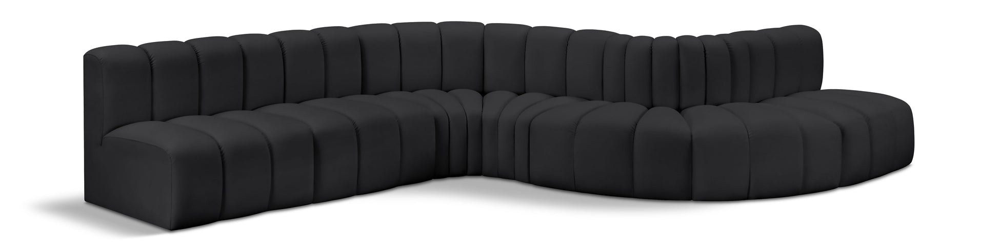Arc - Faux Leather 7 Piece Modular Sofa