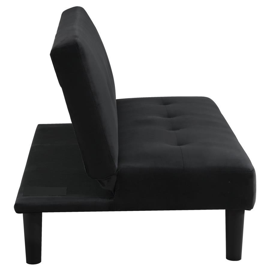 Stanford - Upholstered Tufted Convertible Sofa Bed - Black