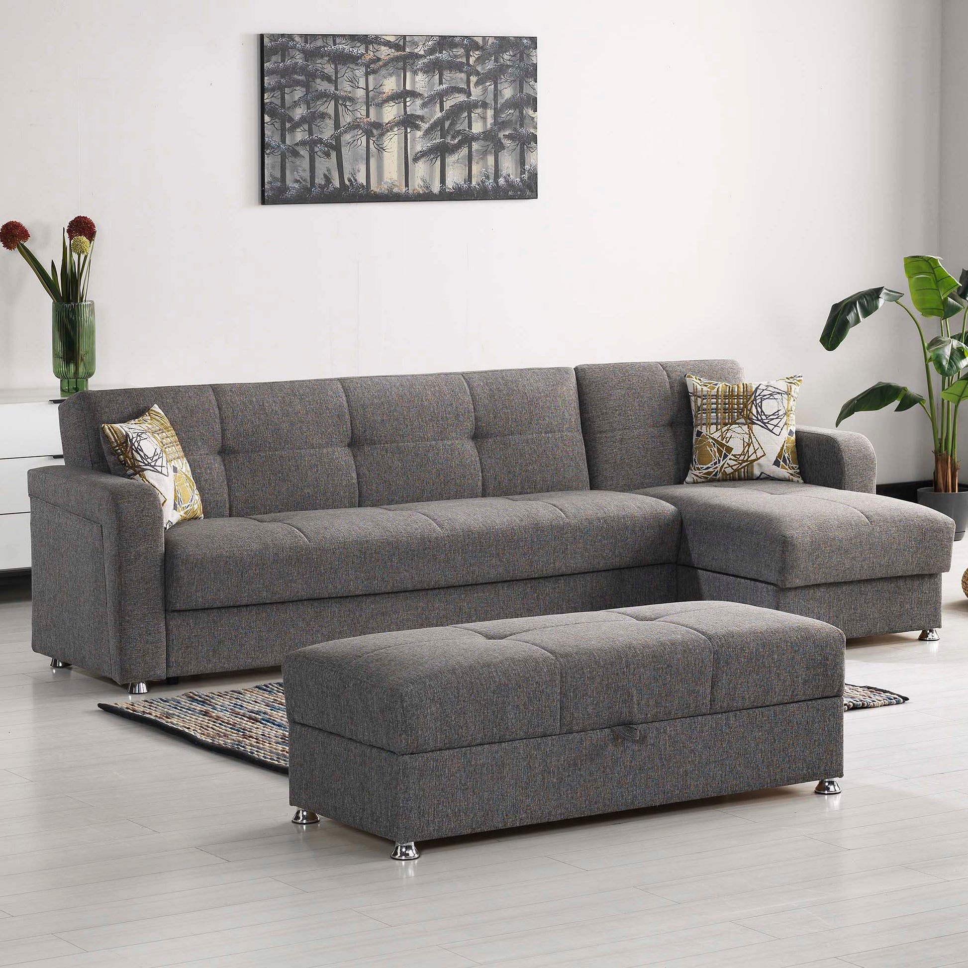 Ottomanson Harmony - Upholstered Convertible Sectional With Storage