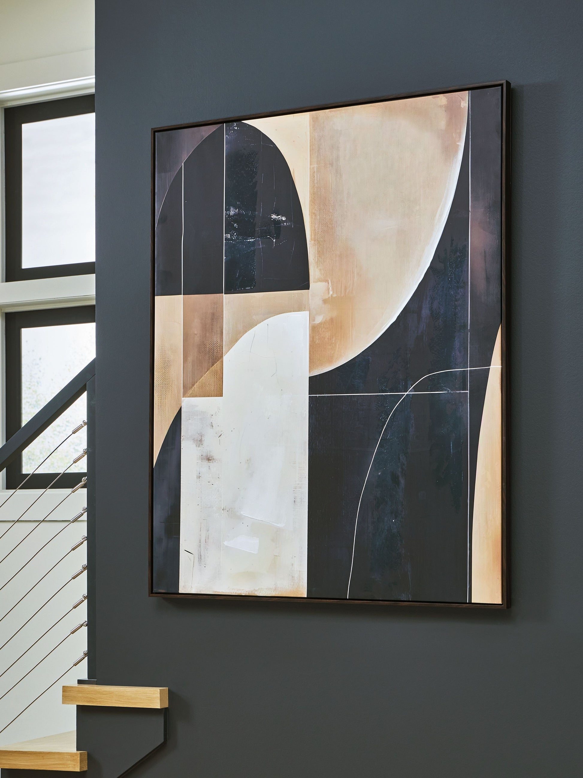 Ewanford - Black / Brown / Tan - Wall Art