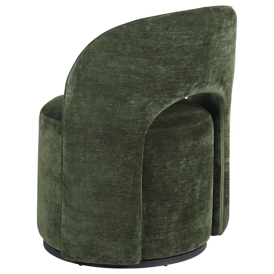 Harjo - Velvet Upholstered Swivel Accent Chair