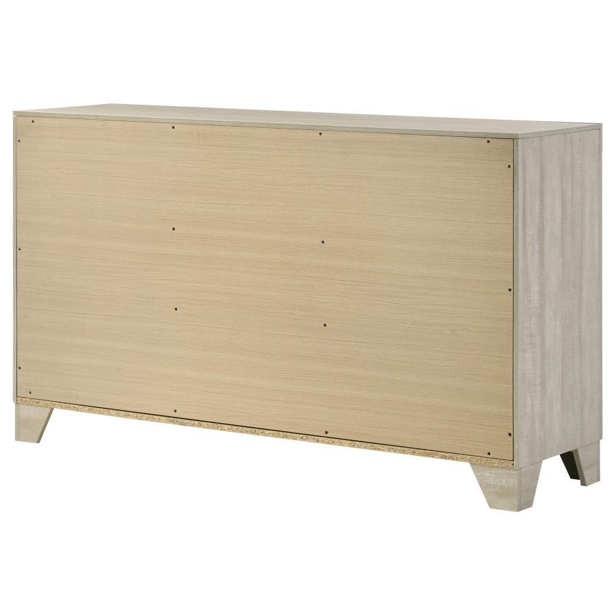 Trenton - 6-Drawer Bedroom Dresser - Rustic Cream