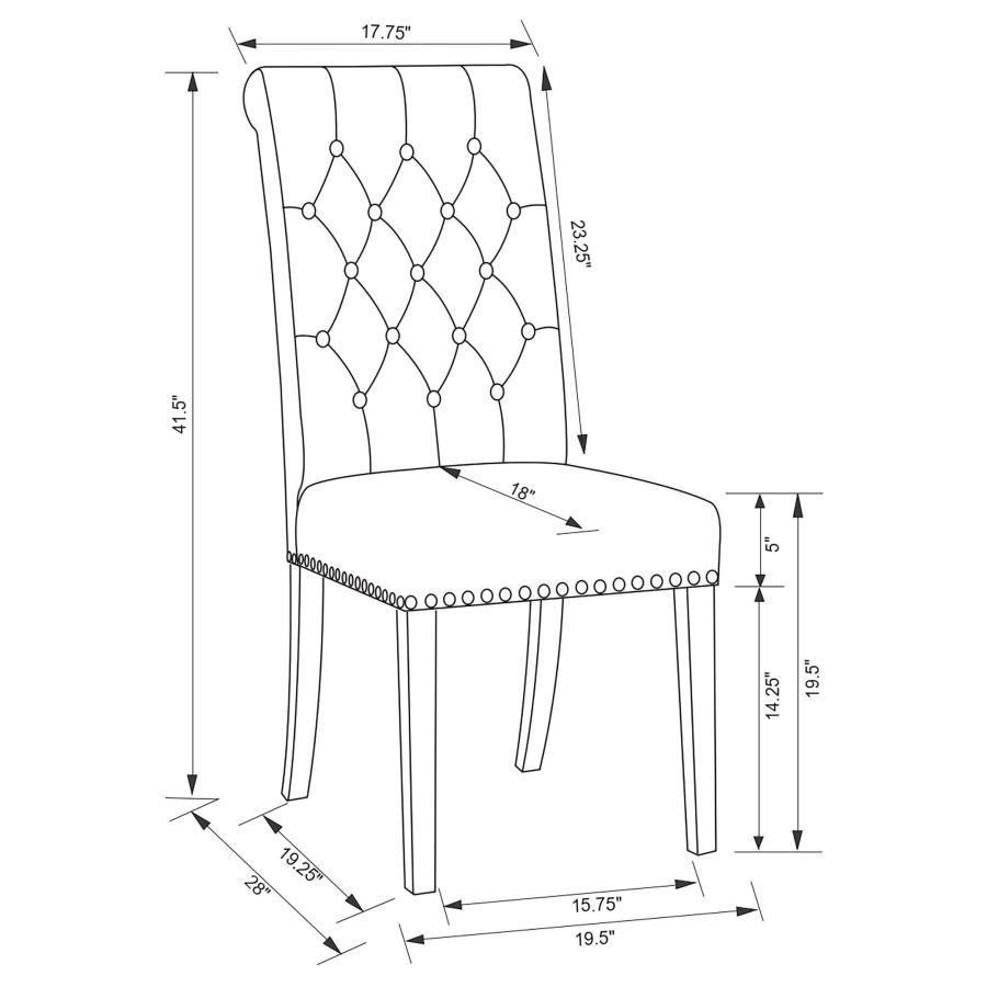 Sherry - Rectangular Marble Top Dining Table Set