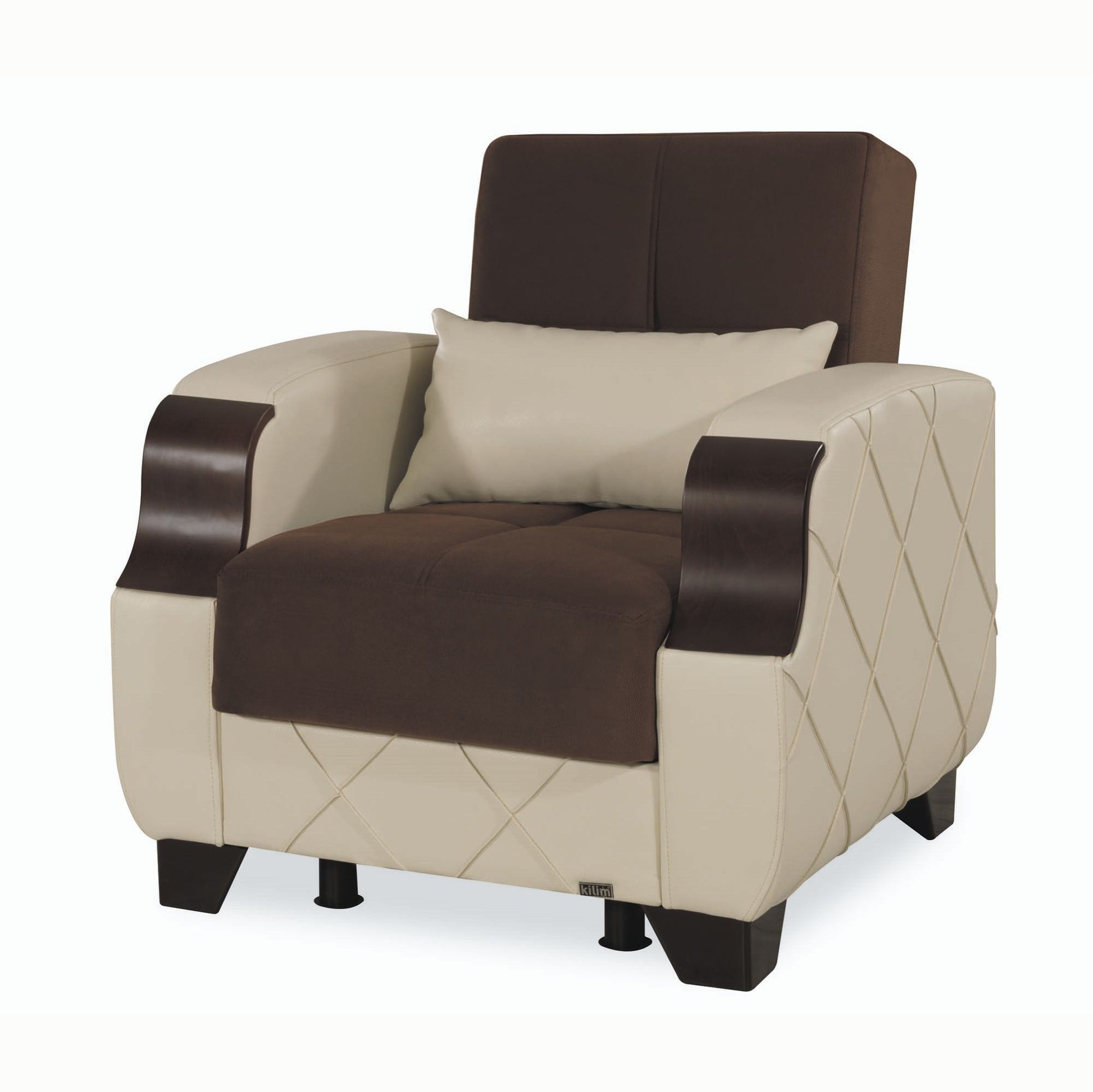 Ottomanson Molina - Upholstered Convertible Armchair With Storage