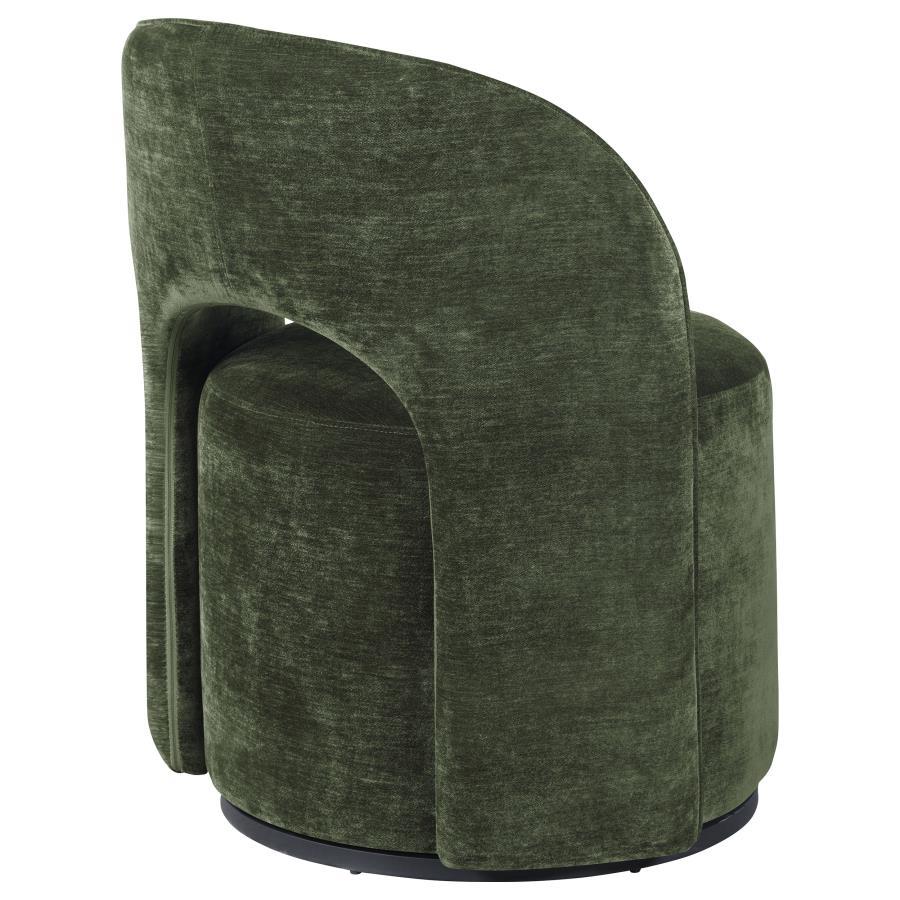 Harjo - Velvet Upholstered Swivel Accent Chair