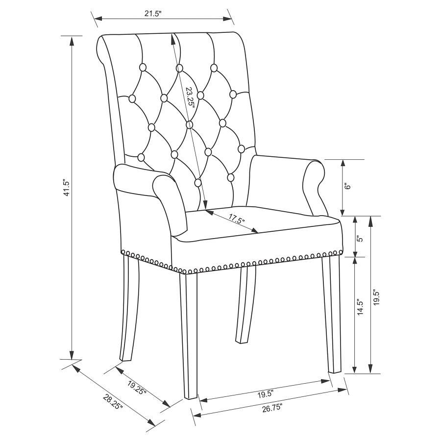 Alana - Fabric Upholstered Dining Chair