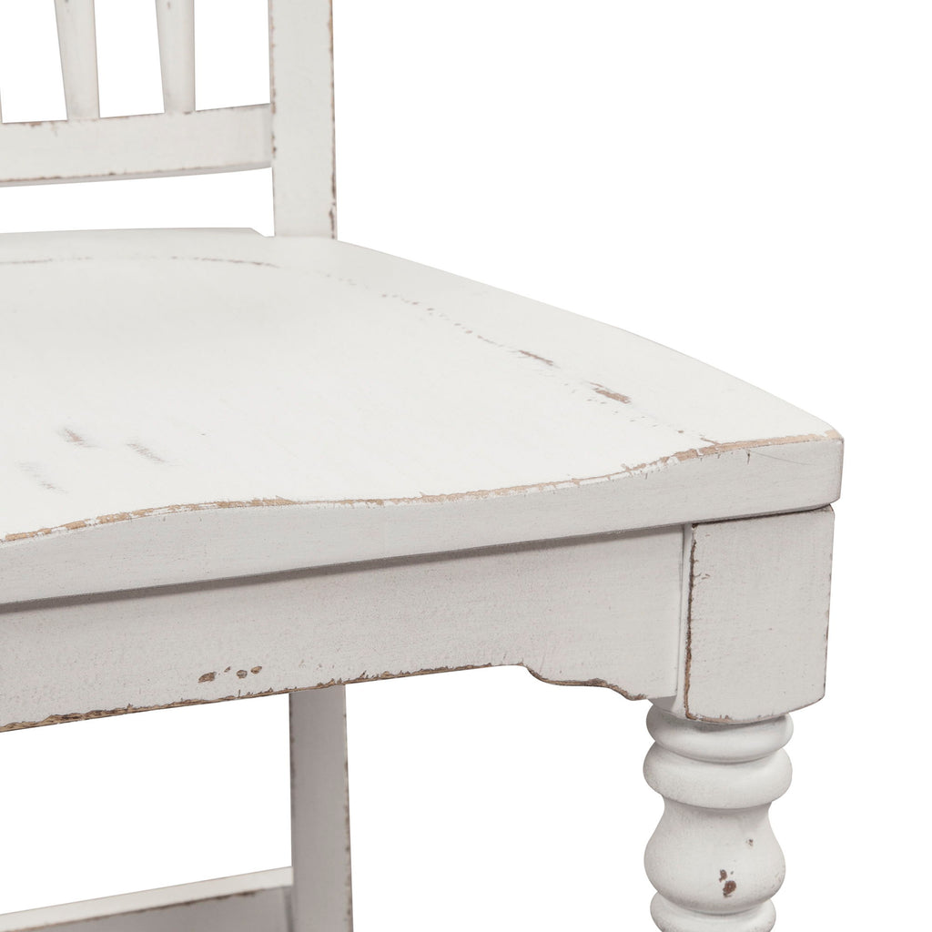 Magnolia Manor - Spindle Back Counter Chair - White