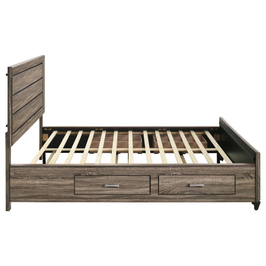 Kauffman - Wood Storage Panel Bed