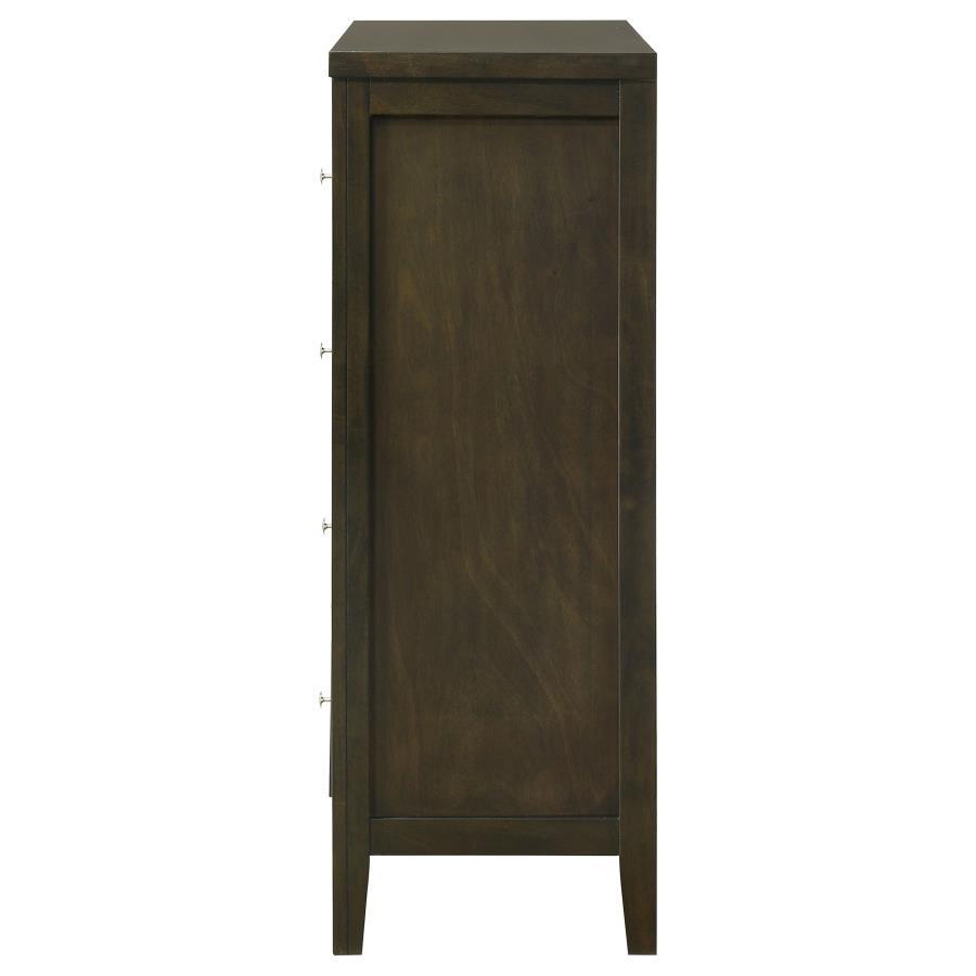 Wilkes - 4-Drawer Chest Of Drawers - Dark Cocoa