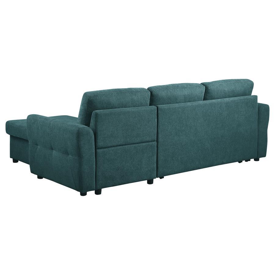 Samantha - Upholstered Storage Sleeper Sectional Sofa