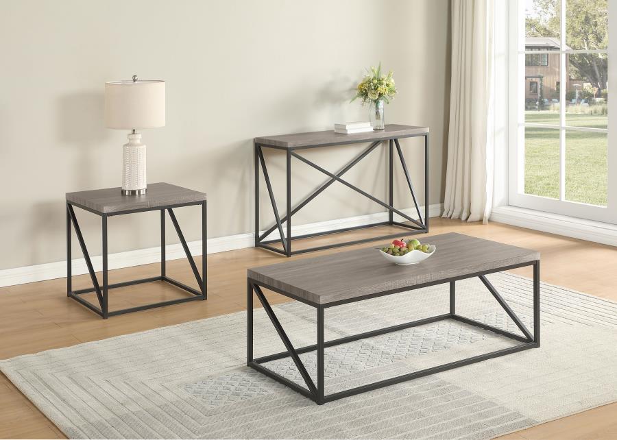 Birdie - Square Engineered Wood End Table - Sonoma Gray
