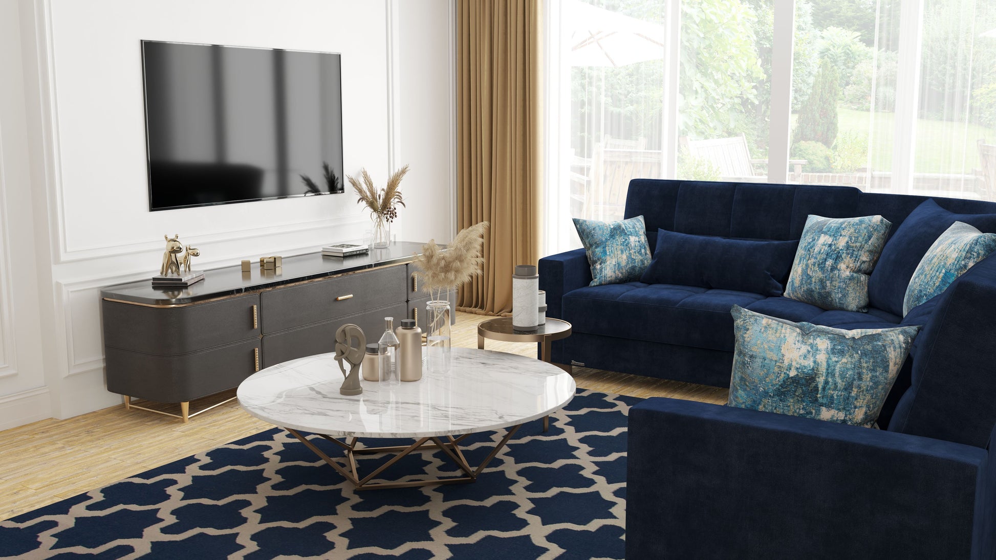 Ottomanson Armada - Upholstered Convertible Sectional With Storage - Microfiber