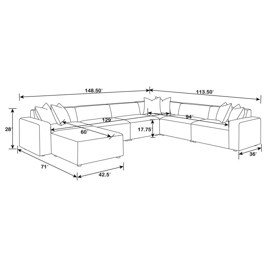 Freddie - Upholstered Modular Sectional Sofa