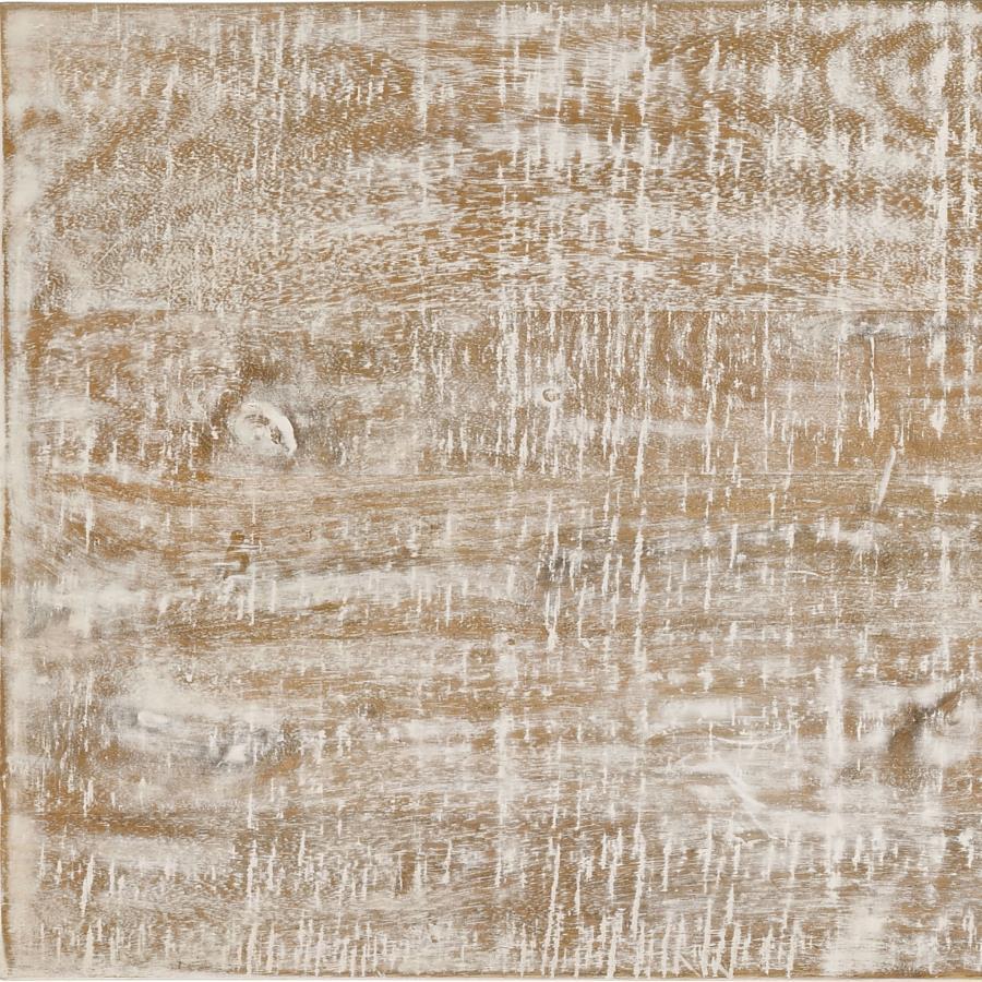 Mariska - 3-Drawer Wood Mandala Cabinet - Distressed White