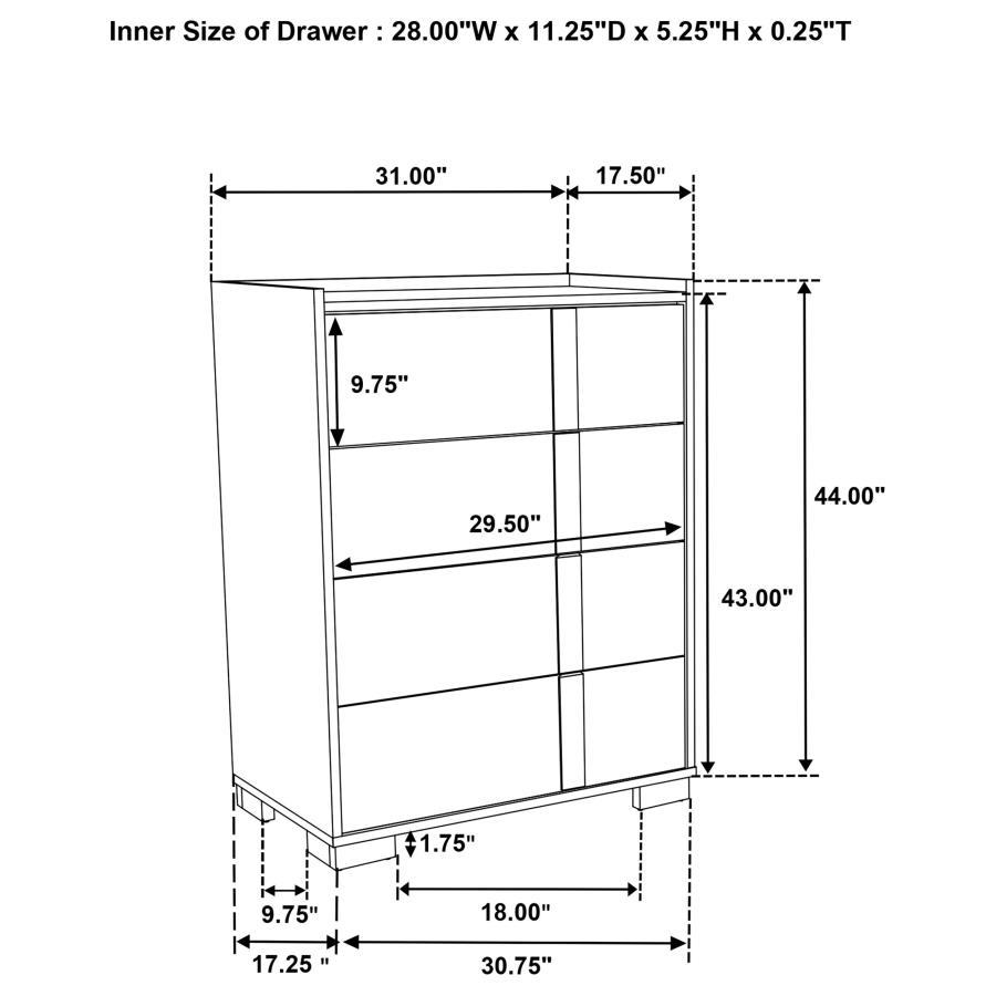 Hyland - 4-Drawer Chest of Drawers - Natural